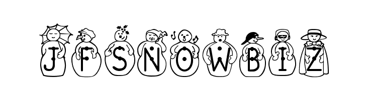 JFSnowbiz  Frei Schriftart Herunterladen