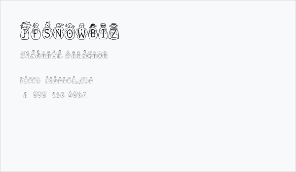 JFSnowbiz Business Card