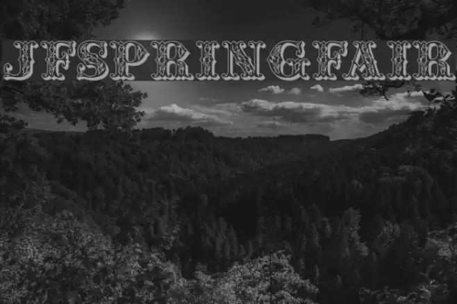 JFSpringFair Font examples