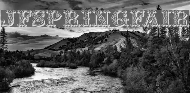 JFSpringFair Font examples