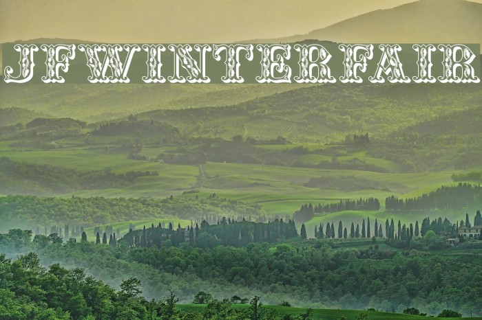 JFWinterFair Font examples