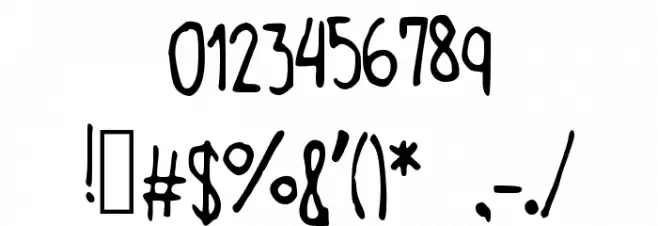 JGHopeOnUs Font OTHER CHARS