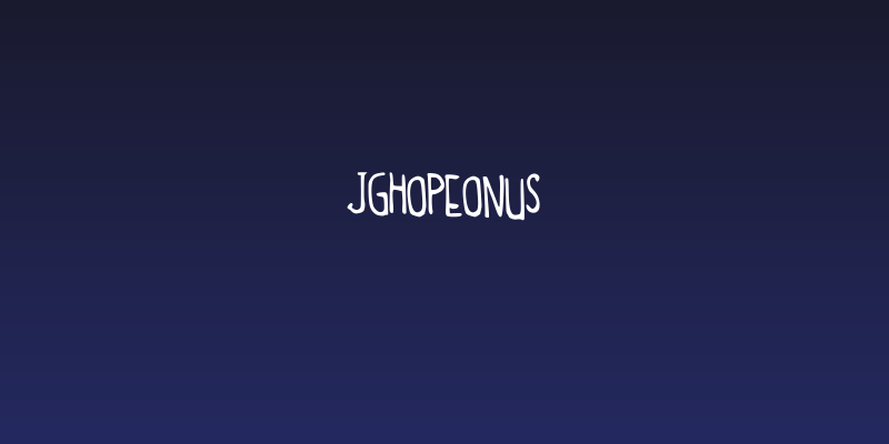 JGHopeOnUs Social Header