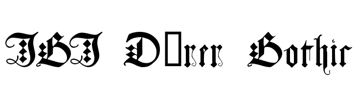 JGJ Dürer Gothic Font