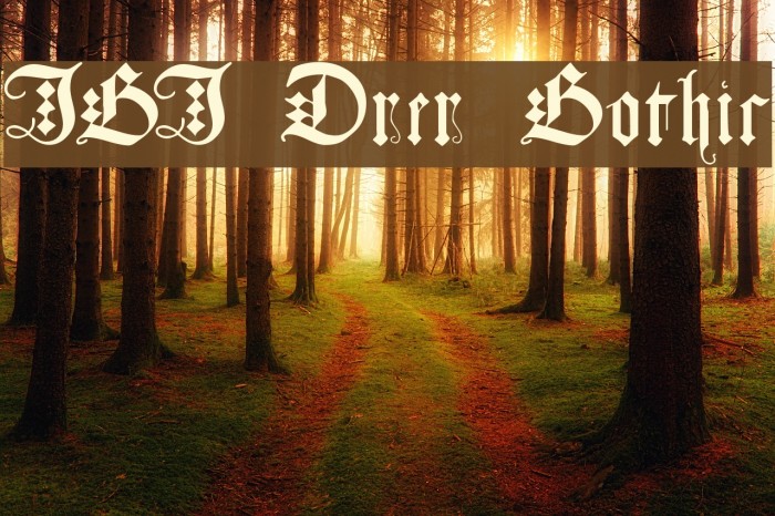 JGJ Dürer Gothic Font examples