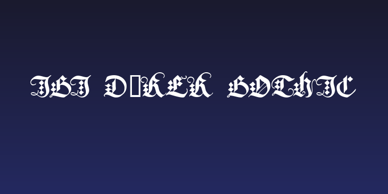 JGJ Dürer Gothic Social Header