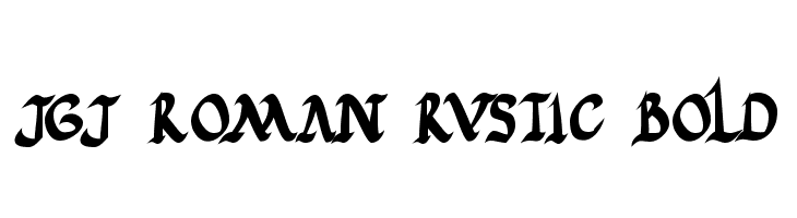 JGJ Roman Rustic Bold JGJ Roman Rustic Bold