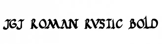 JGJ Roman Rustic Bold  Frei Schriftart Herunterladen
