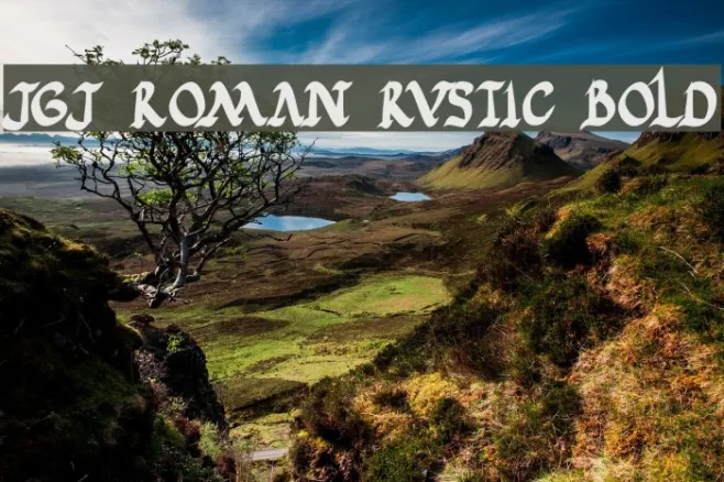 JGJ Roman Rustic Bold Example 2