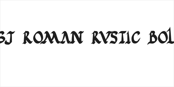 JGJ Roman Rustic Bold Logo