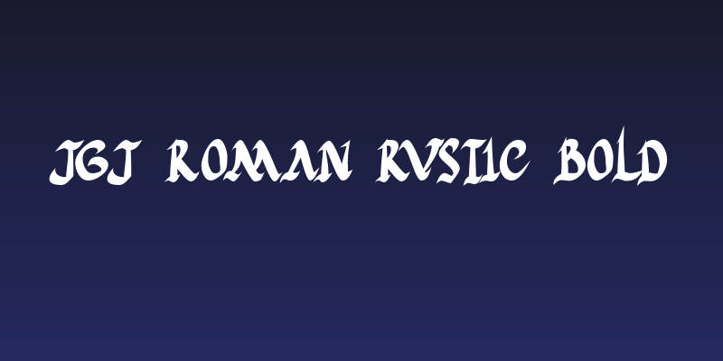JGJ Roman Rustic Bold Social Header