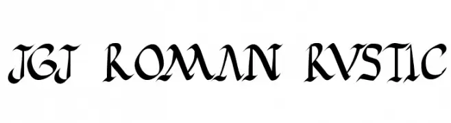 JGJ Roman Rustic  Frei Schriftart Herunterladen