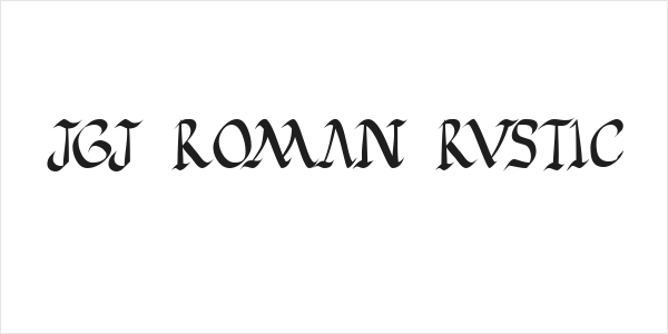 JGJ Roman Rustic Logo