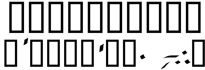 JGJ Uncial Italic Font OTHER CHARS