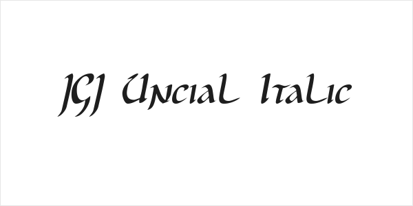 JGJ Uncial Italic Logo