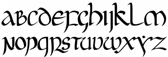 JGJ Uncial 字体 大写