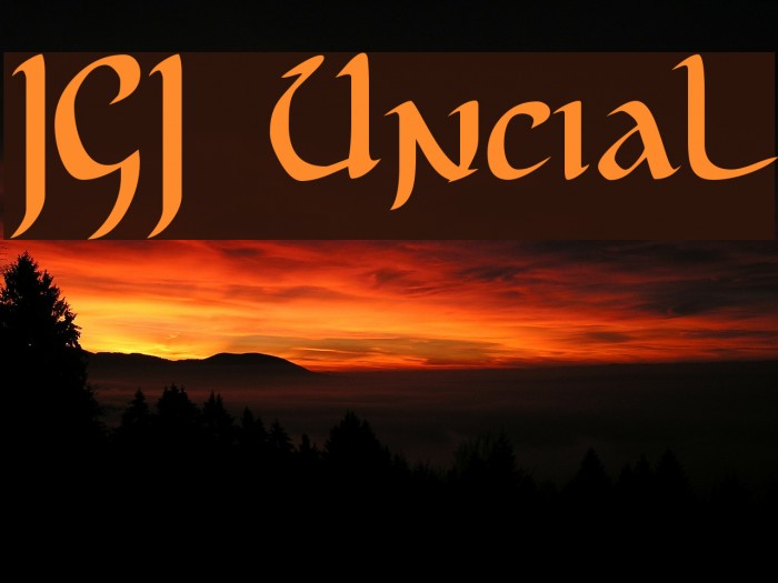 JGJ Uncial Font examples