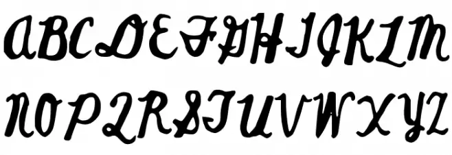 JGScriptOn 字体 大写