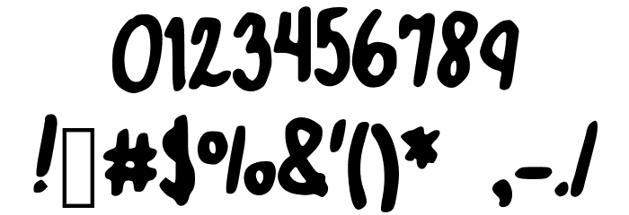 JGTrailsBolder Font OTHER CHARS