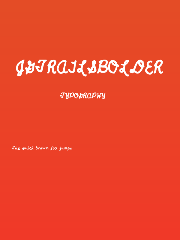 JGTrailsBolder Poster