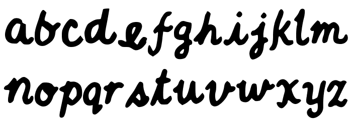 JGTrailsBolder Font LOWERCASE