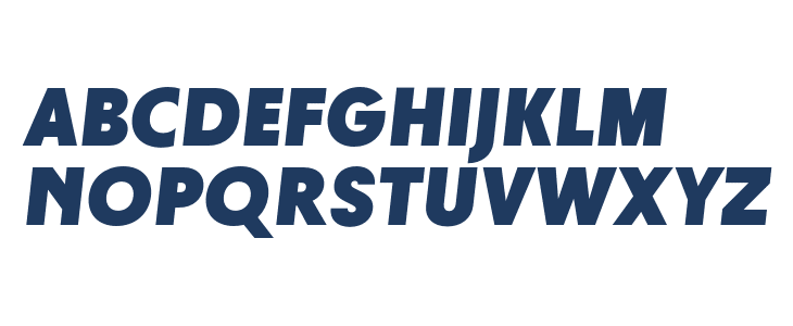 JHC Notion Heavy Italic Uppercase