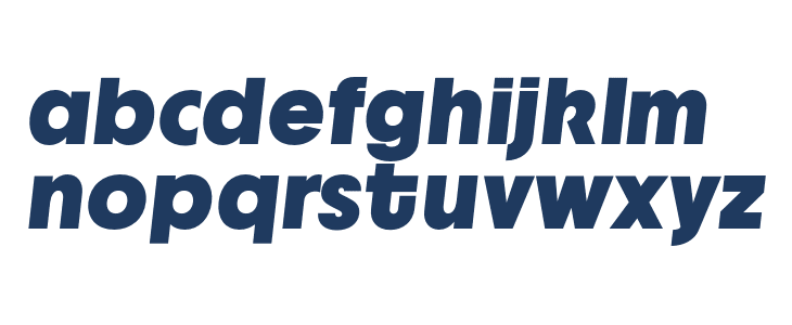 JHC Notion Heavy Italic Lowercase