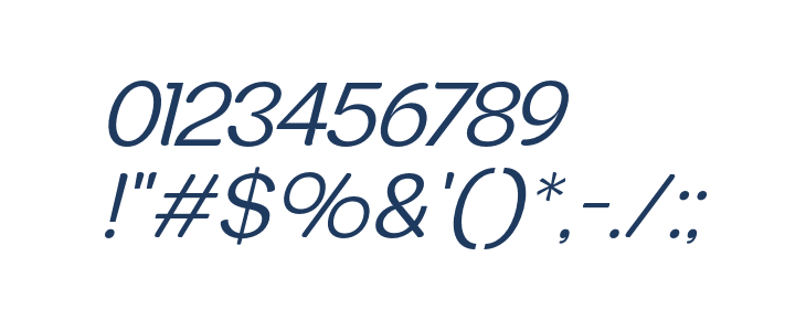 JHC Rasbora Regular Italic Other Characters