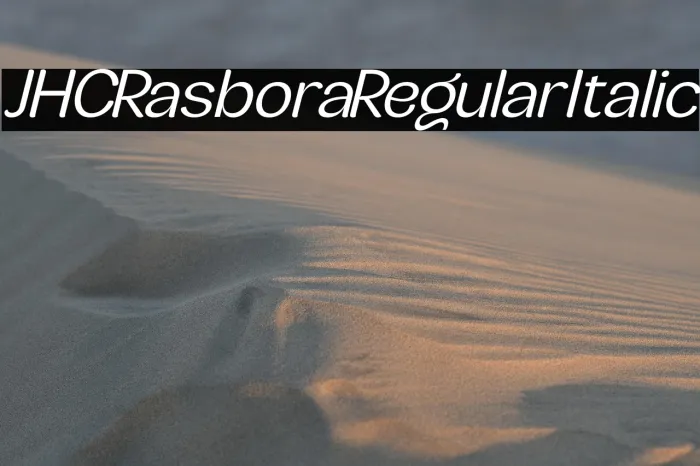 JHC Rasbora Regular Italic Example 2
