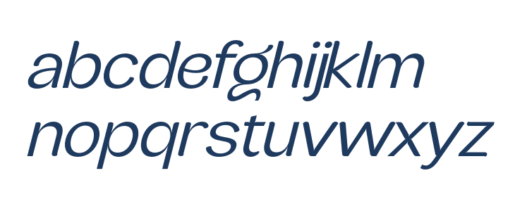 JHC Rasbora Regular Italic Lowercase
