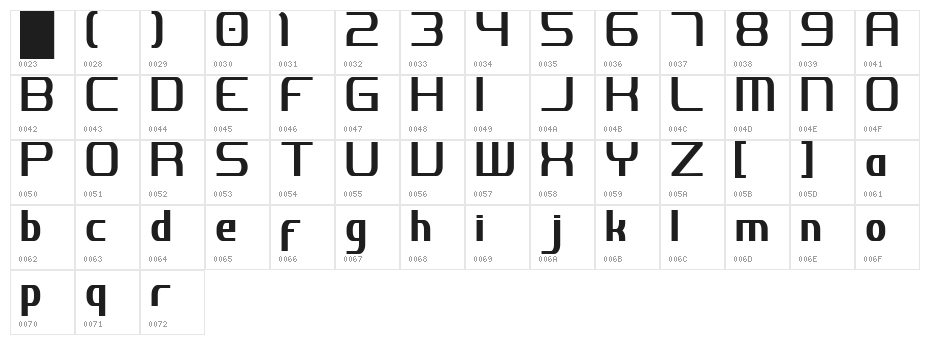 JH_Digital Nominal Character Map