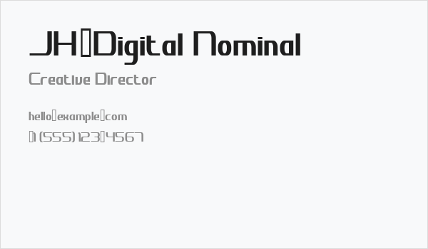 JH_Digital Nominal Business Card