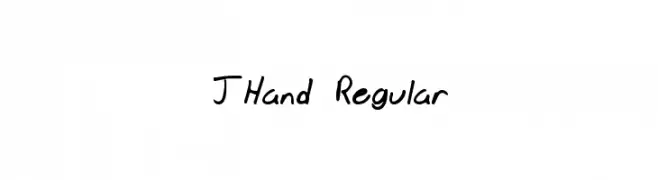 JHand Regular  Descarca Fonturi Gratis
