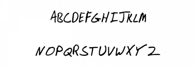 JHand Regular Schriftart Groß