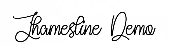 Jhamesline Demo  Frei Schriftart Herunterladen