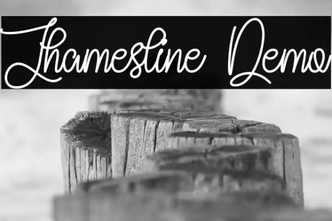 Jhamesline Demo Font examples