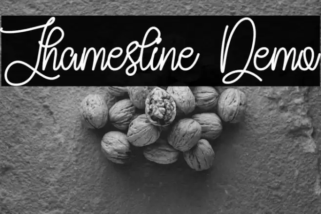 Jhamesline Demo Font examples