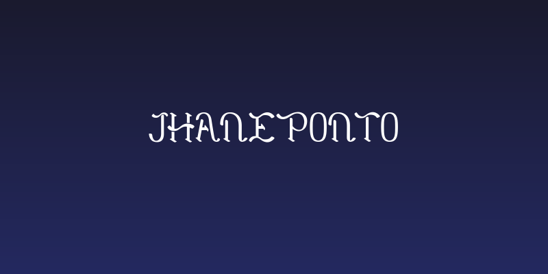 Jhaneponto Social Header