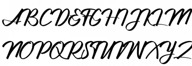 Jhanttan Personal Use Only Font UPPERCASE