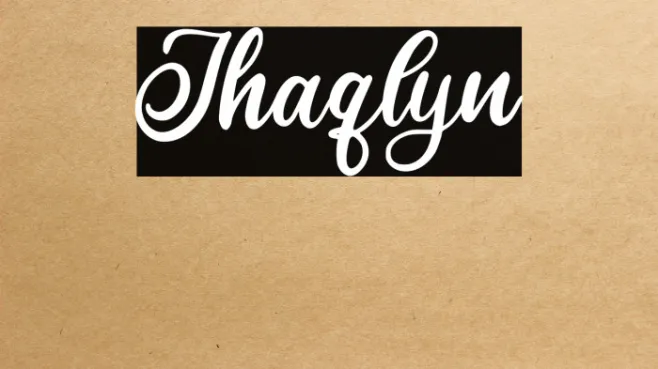 Jhaqlyn Example 1