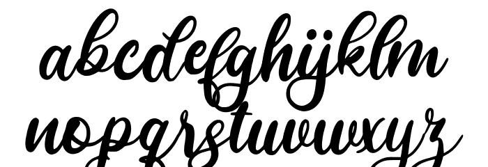 Jhaqlyn Font LOWERCASE