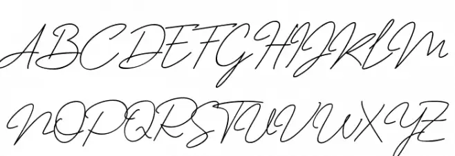 Jhenyta Signature Polices MAJUSCULES