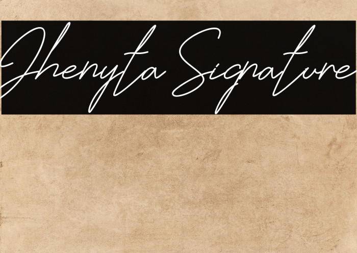 Jhenyta Signature Example 2