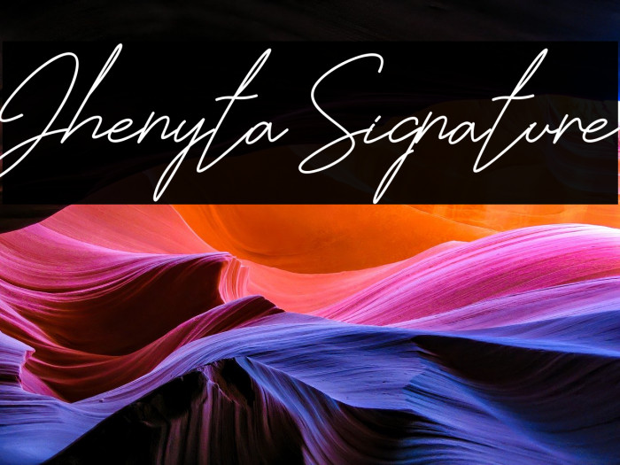 Jhenyta Signature Example 3