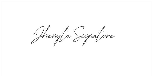 Jhenyta Signature Logo