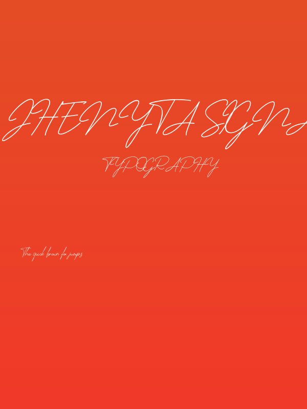 Jhenyta Signature Poster