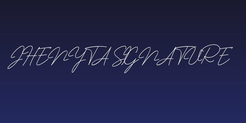 Jhenyta Signature Social Header