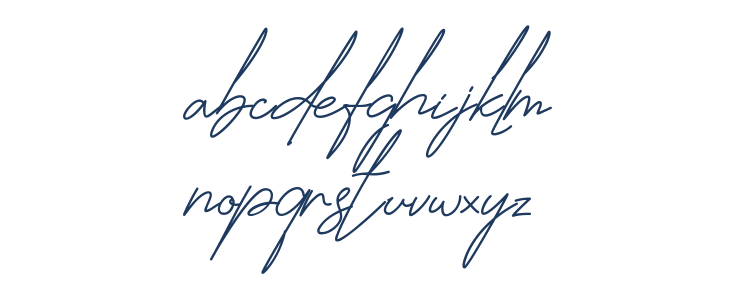 Jhenyta Signature Lowercase