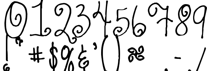 Jheri Curls Font OTHER CHARS