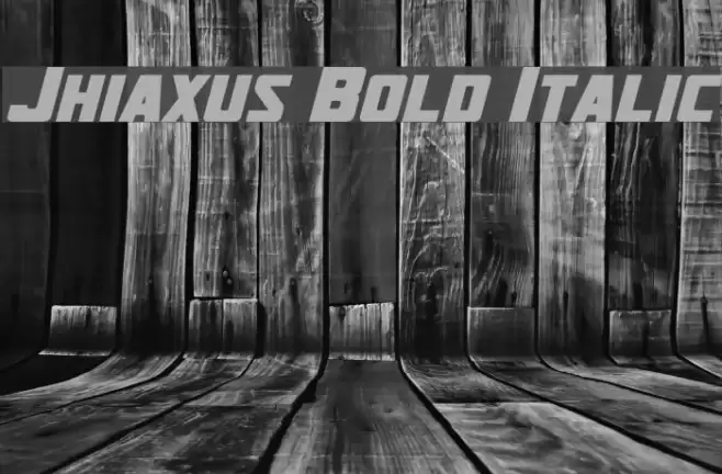 Jhiaxus Bold Italic Font examples